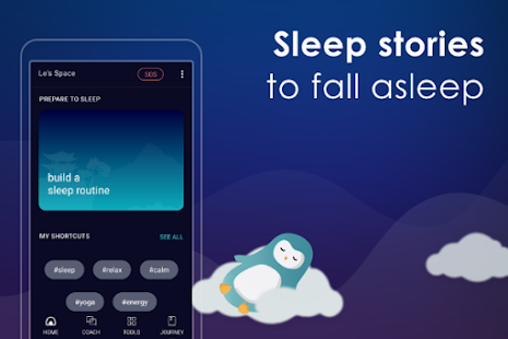 Sleep stories for calm sleep - Meditate with Wysa