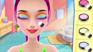 Trang Điểm, Gội Đầu, Chọn Màu Tóc Và Áo Thi Đấu Khiêu Vũ Patin – Game Vui Bạn Gái screenshot 2