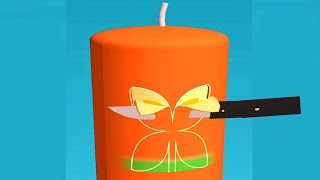 Candle art! Very satisfying and relaxing ASMR slicing game screenshot 2