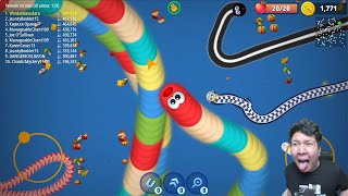 AKU HARUS BISA MENCAPAI SKOR 1 JUTA DI GAME CACING! WormsZone.io screenshot 2