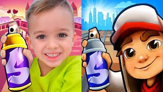 Subway Surfers Seattle 2020 KING vs Vlad and Niki Subway Run Gameplay HD screenshot 5