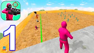 K-Sniper Challenge 3D - Gameplay Walkthrough Part 1 All Levels New Squid Game (Android,iOS) screenshot 2