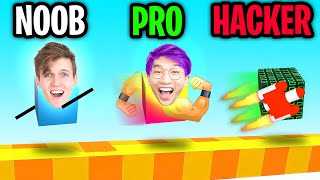 Can We Go NOOB vs PRO vs HACKER In DRAW CLIMBER!? (UNLOCKED BEST LEGS!!) screenshot 5