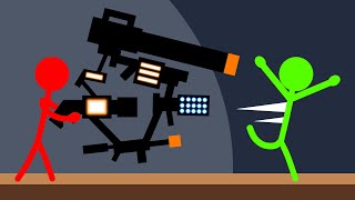 I unleashed this mega gun and destroyed my friends (Stick Fight) screenshot 5