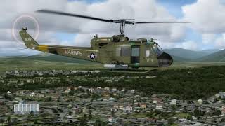 Lái trực thăng UH-1 Gunship (P3D game) screenshot 1