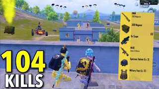 104 Kills😱NEW BEST LOOT GAMEPLAY in APARTMENTS🔥PUBG Mobile screenshot 4