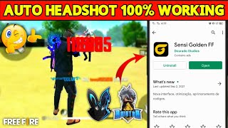 Best Auto Headshot Apk Free Fire | Sensi Golden FF | RaiStar, White444 Auto Headshot App 2022 screenshot 1