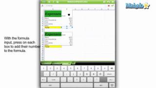 How to use QuickOffice - Using Formulas in QuickSheet screenshot 3