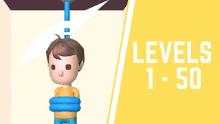 Rescue Cut - Rope Puzzle Game All Levels 1-50 screenshot 2