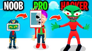 NOOB vs PRO vs HACKER In FIND THE ALIEN!? (ALL LEVELS!) screenshot 2