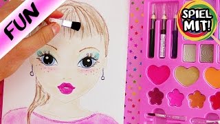 MAKE UP CHALLENGE | Topmodel Malbuch | Nur mit Schminke malen GEHT DAS? Spiel mit mir screenshot 5