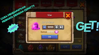CARA MENDAPATKAN PERMATA DENGAN CEPAT | CASTLE CLASH :GUILD ROYALE screenshot 3