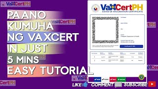 Paano Kumuha ng Vaccination Certificate VaxCert PH in just 5 Mins or Less | Easy Tutorial screenshot 1
