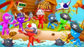 1 2 3 4 Stickman Party Mod APK Gameplay MINI GAMES Championship NEW LEVELS Updated 2023 screenshot 5