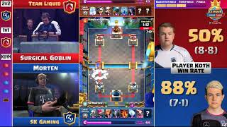 CLASH ROYALE BEST MATCH IN HISTORY! (SURGICAL GOBLIN VS MORTEN, WON BY 1 POINT!) screenshot 2
