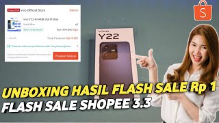 UNBOXING HP HASIL FLASH SALE SHOPEE Rp1 EDISI 3.3 GRAND FASHION SALE MARET 2024 screenshot 3