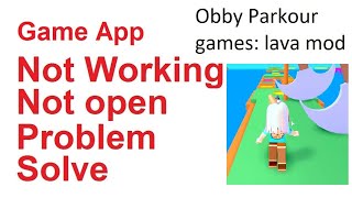 Obby Parkour Games lava mod Game Not Working not open Game Not Opening not starting not loading screenshot 5