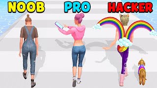 NOOB vs PRO vs HACKER - Streamer Rush screenshot 3